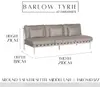 Barlow Tyrie Around Deep Seating Middle 3 Seater Sofa