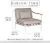 Barlow Tyrie Around Deep Seating Right End Teak Seat