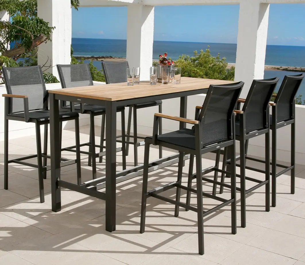 Barlow Tyrie Aura 6 Seater High Dining Set