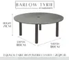 Barlow Tyrie Equinox Powder Coated Circular Dining Table