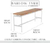 Barlow Tyrie Layout 160cm Narrow Console Table