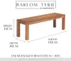 Barlow Tyrie Linear 135cm Bench