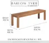 Barlow Tyrie Linear 150cm Bench