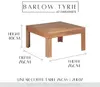 Barlow Tyrie Linear 76cm Coffee Table