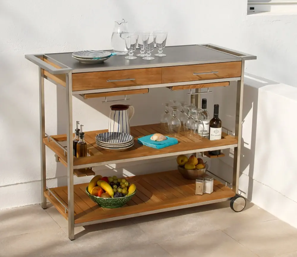 Barlow Tyrie Mercury Serving Table