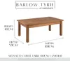 Barlow Tyrie Monaco 100cm Coffee Table