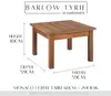 Barlow Tyrie Monaco 60cm Coffee Table