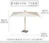 Barlow Tyrie Napoli 3.5m Rectangular Parasol