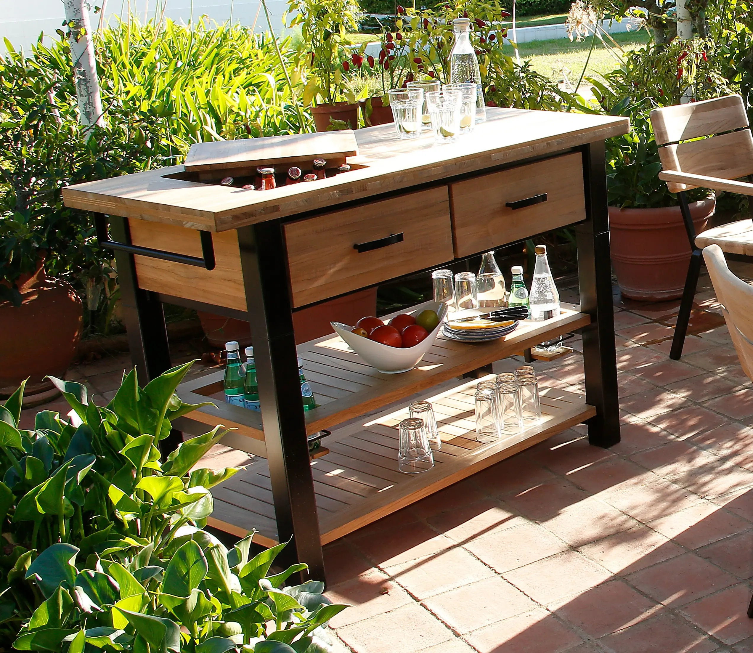 Barlow Tyrie Titan Serving Table